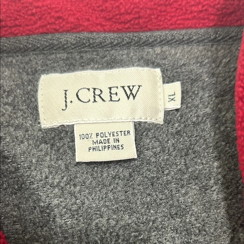 J. Crew Men's Zip-Up Sweater in Rich Red - Picture 4 of 16